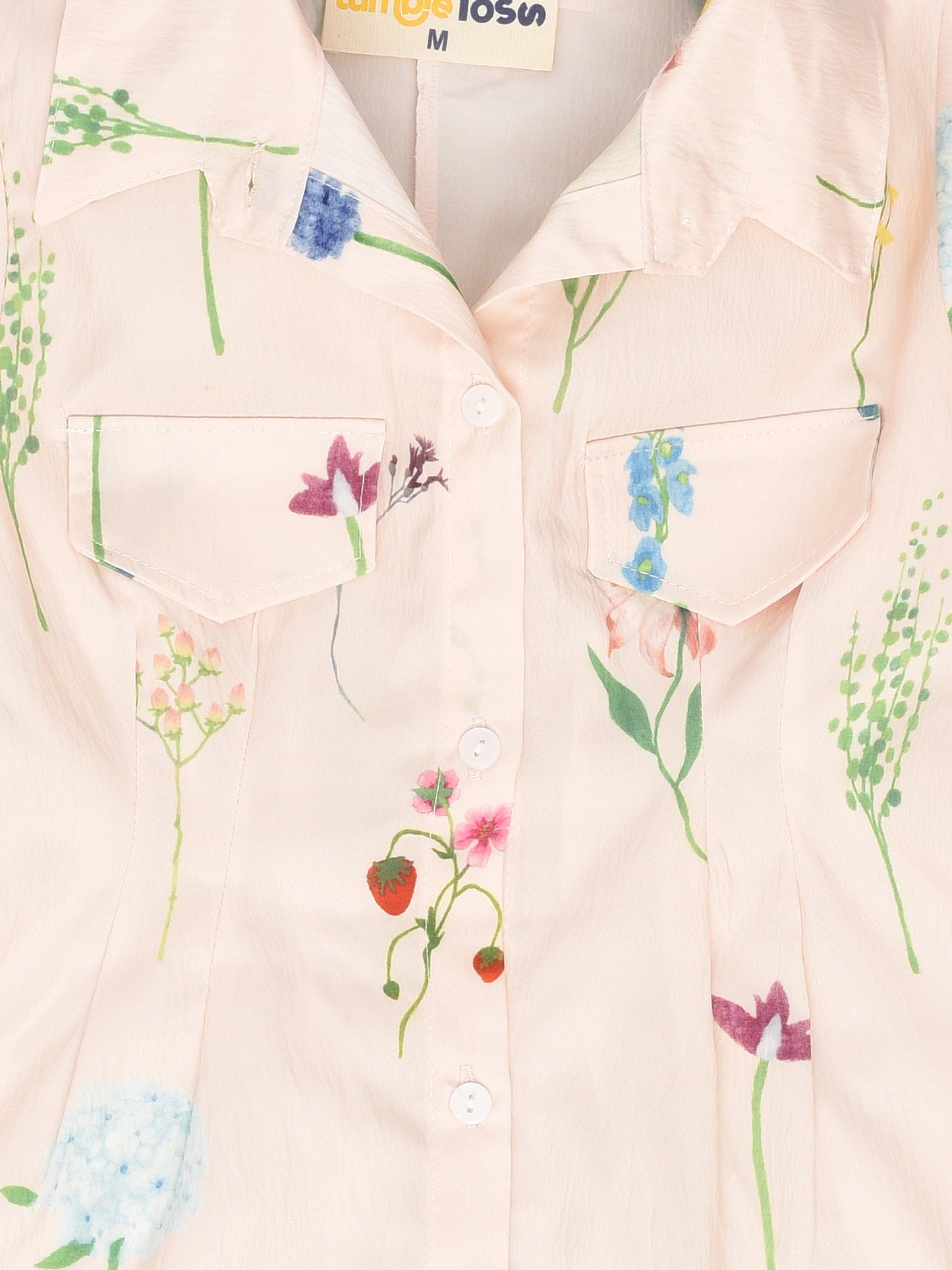 Peach Knee Length Dress