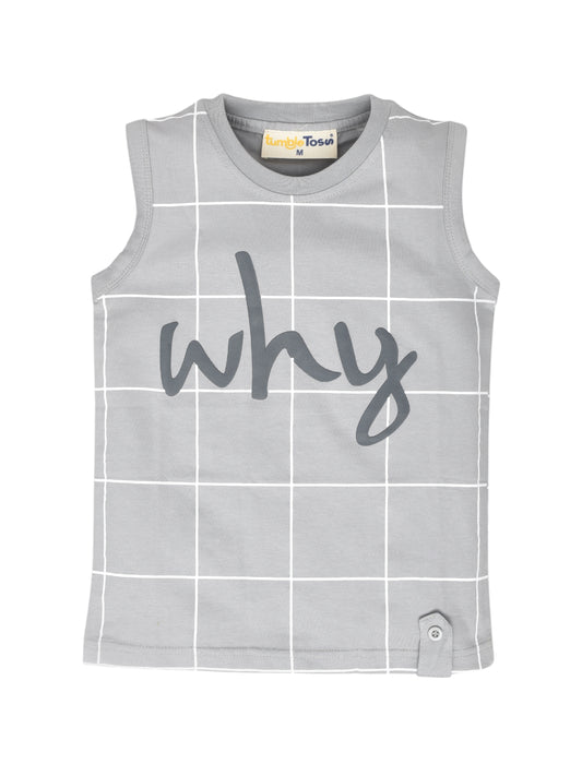 Sleeveless Cotton T-Shirt