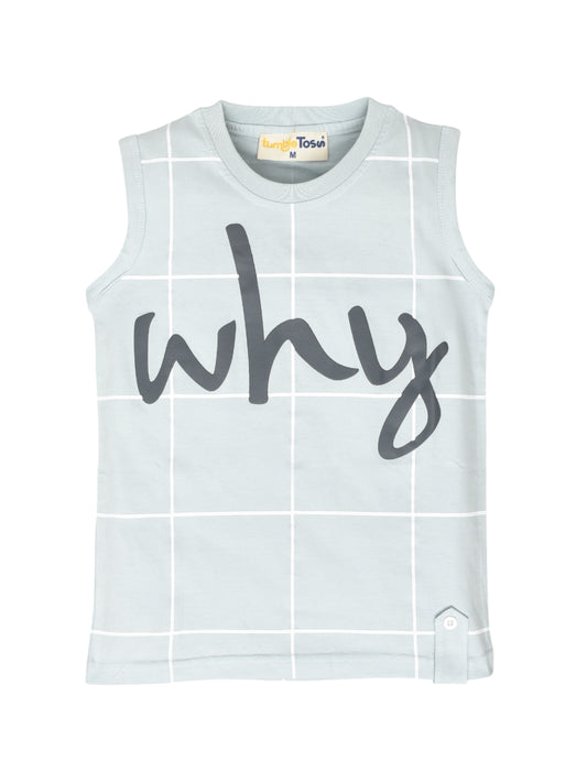 Sleeveless Cotton T-Shirt