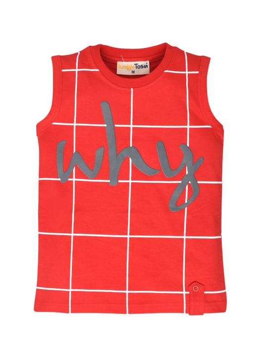 Sleeveless Cotton T-Shirt