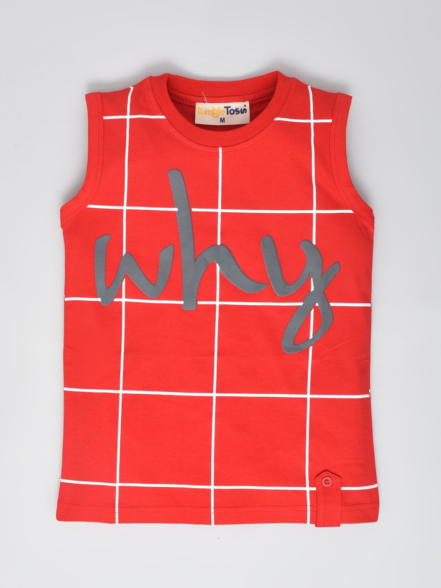 Sleeveless Cotton T-Shirt