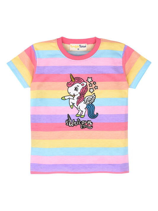 Unicorn Printed  Top Set