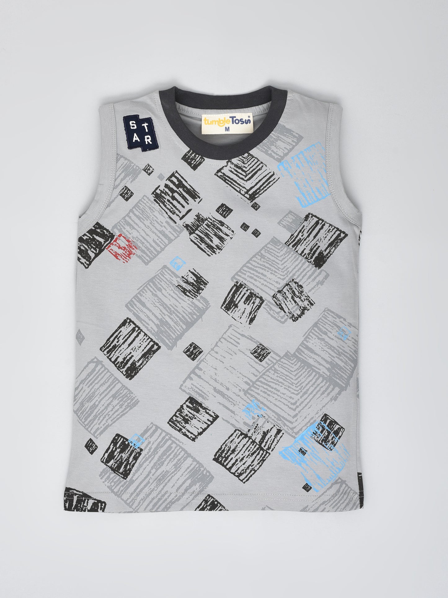 Sleeveless Cotton T-Shirt
