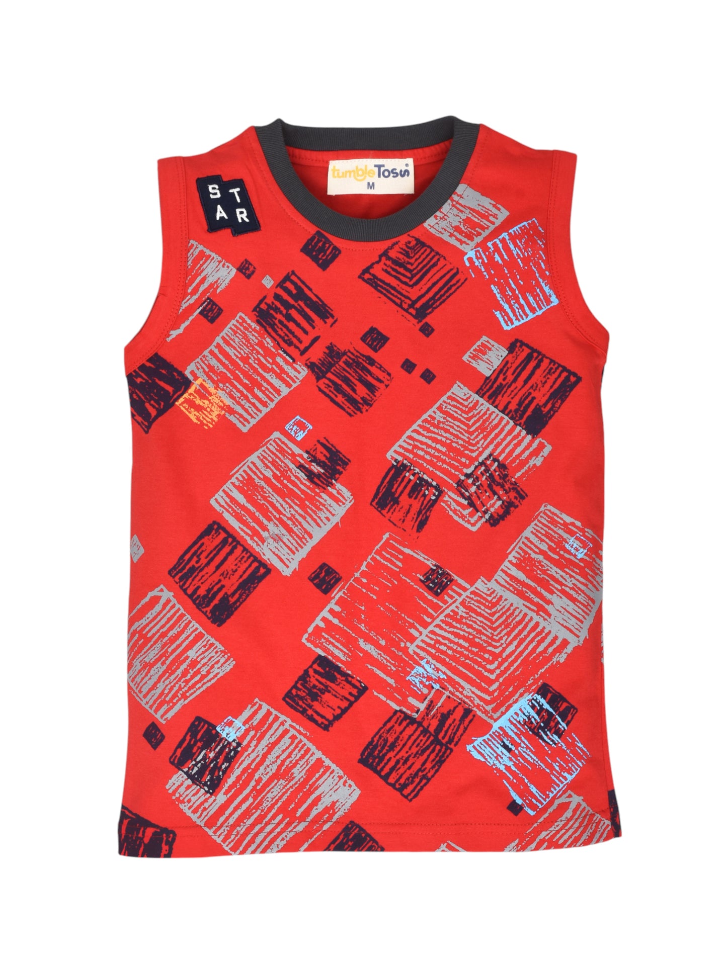 Sleeveless Cotton T-Shirt