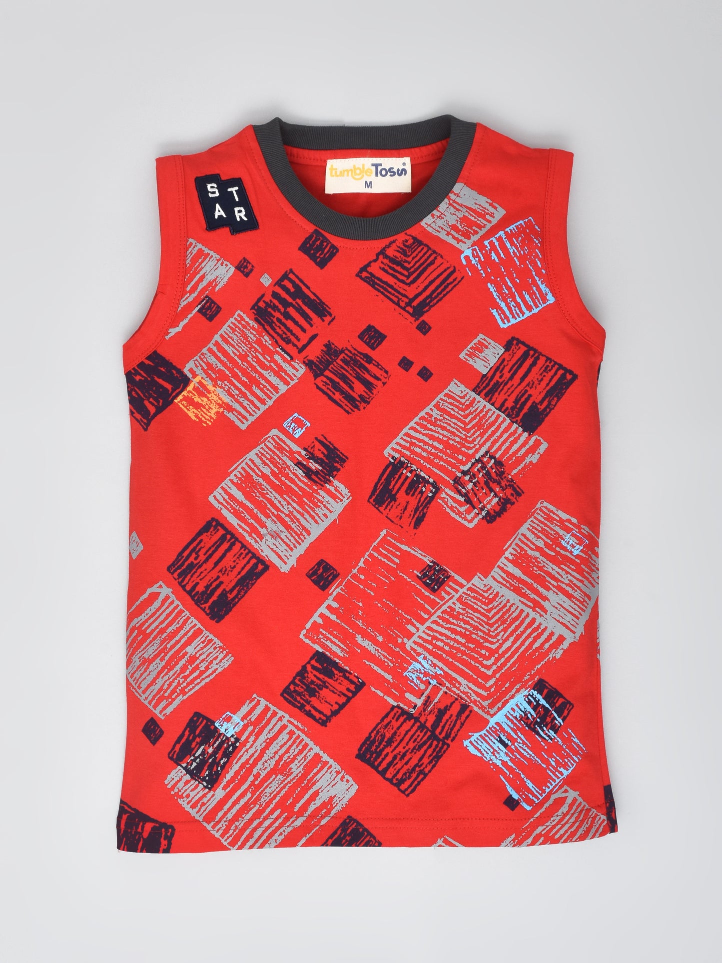 Sleeveless Cotton T-Shirt