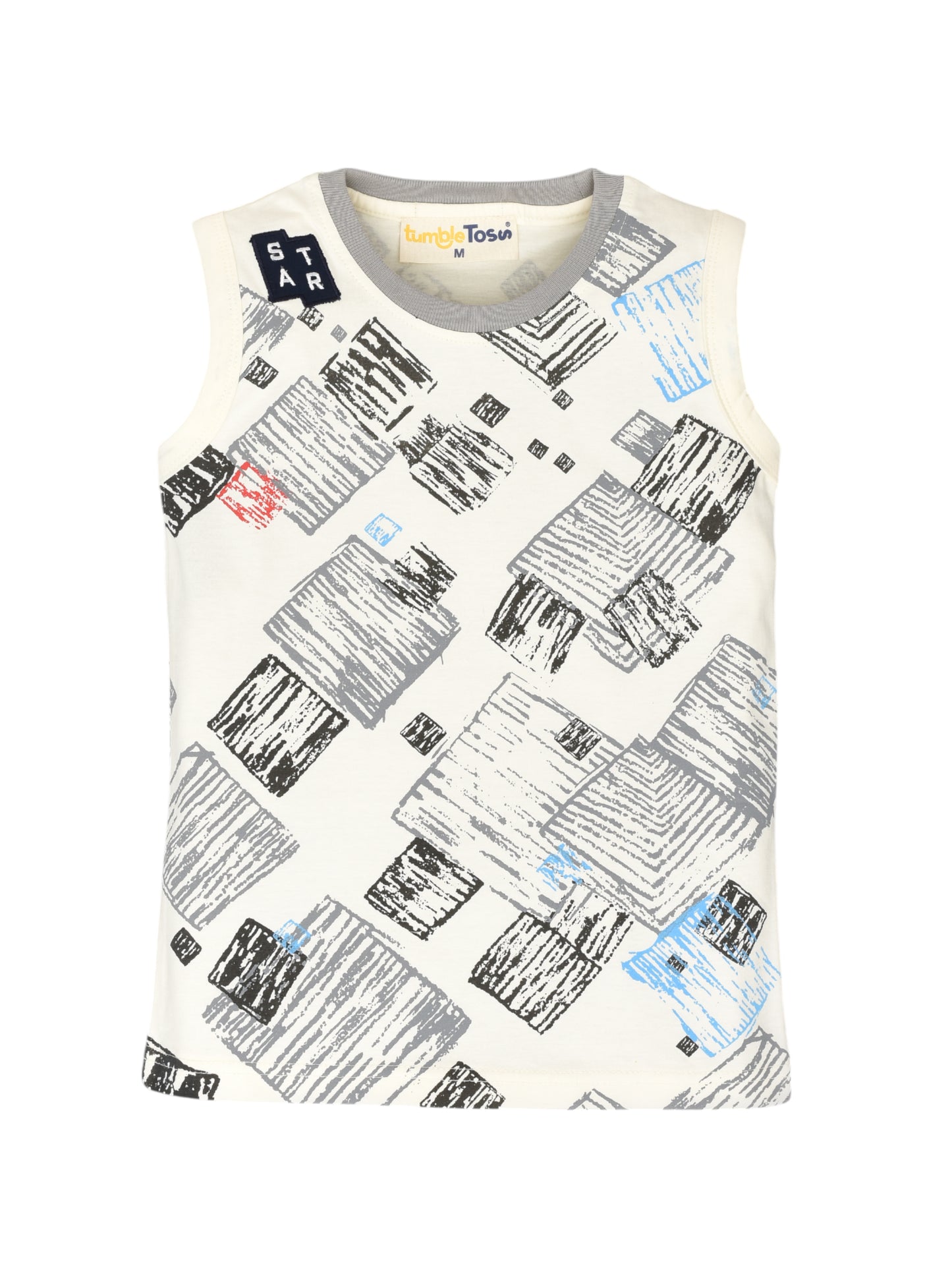 Sleeveless Cotton T-Shirt