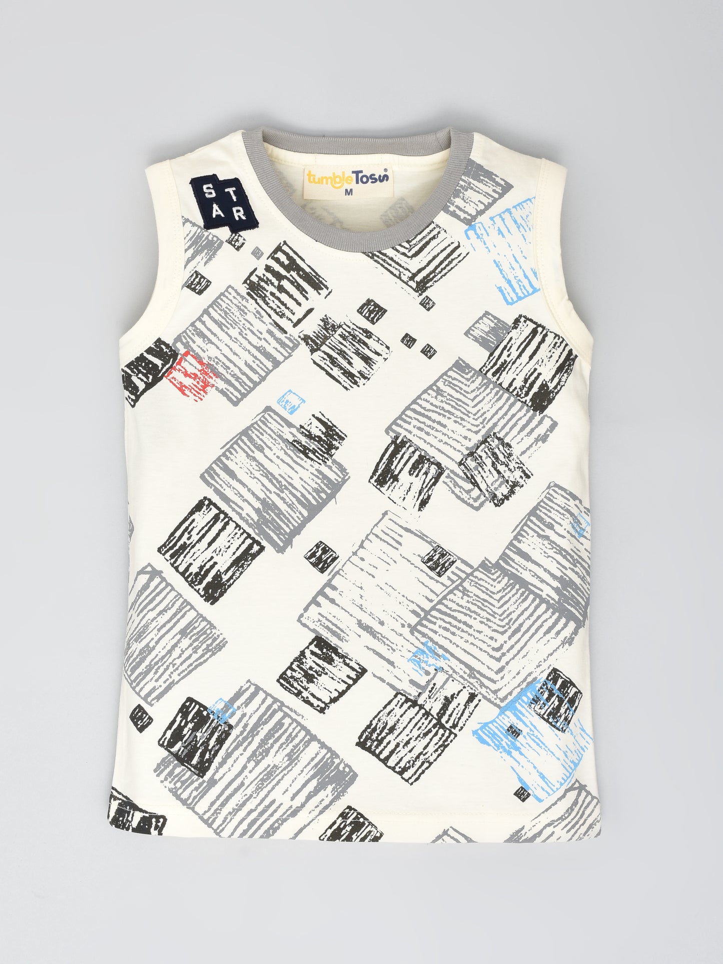 Sleeveless Cotton T-Shirt