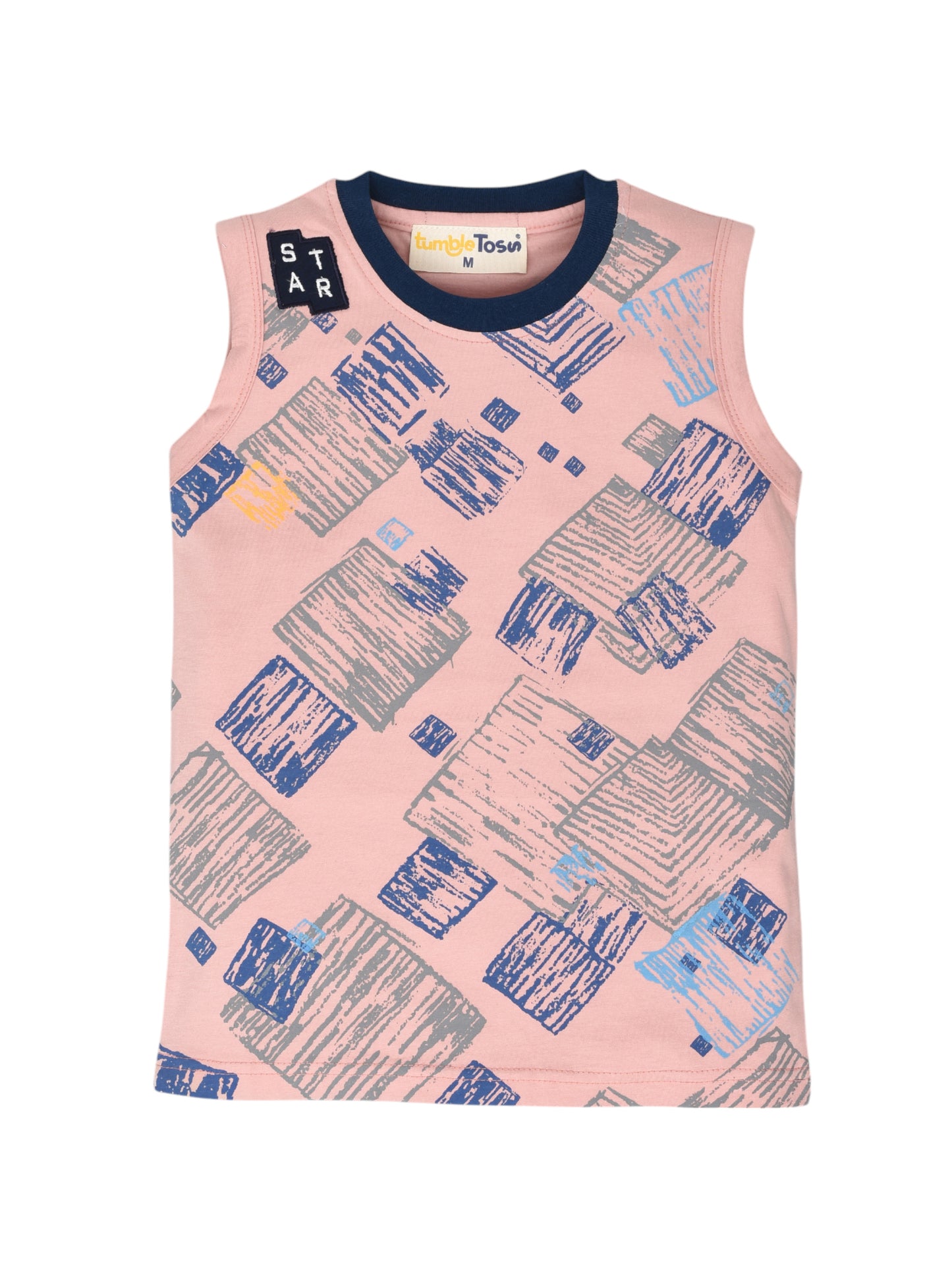 Sleeveless Cotton T-Shirt
