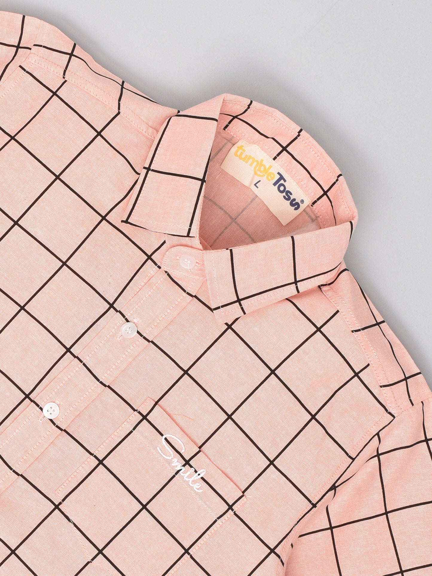Half Sleeves Checkered Shirt