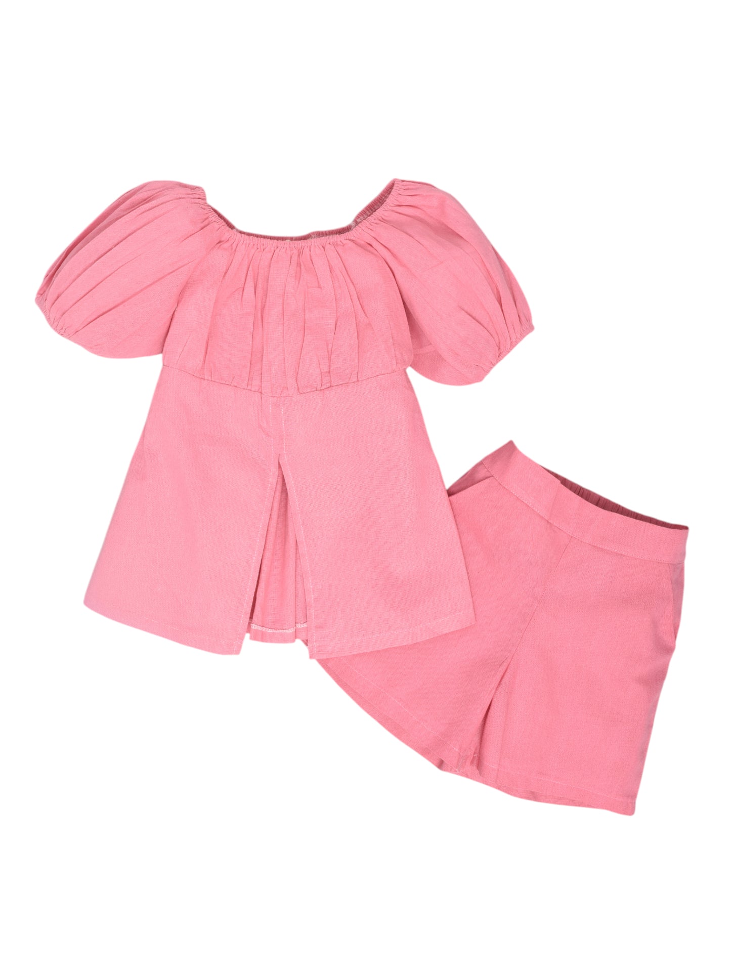 Pink Cute Coord Set with Shorts