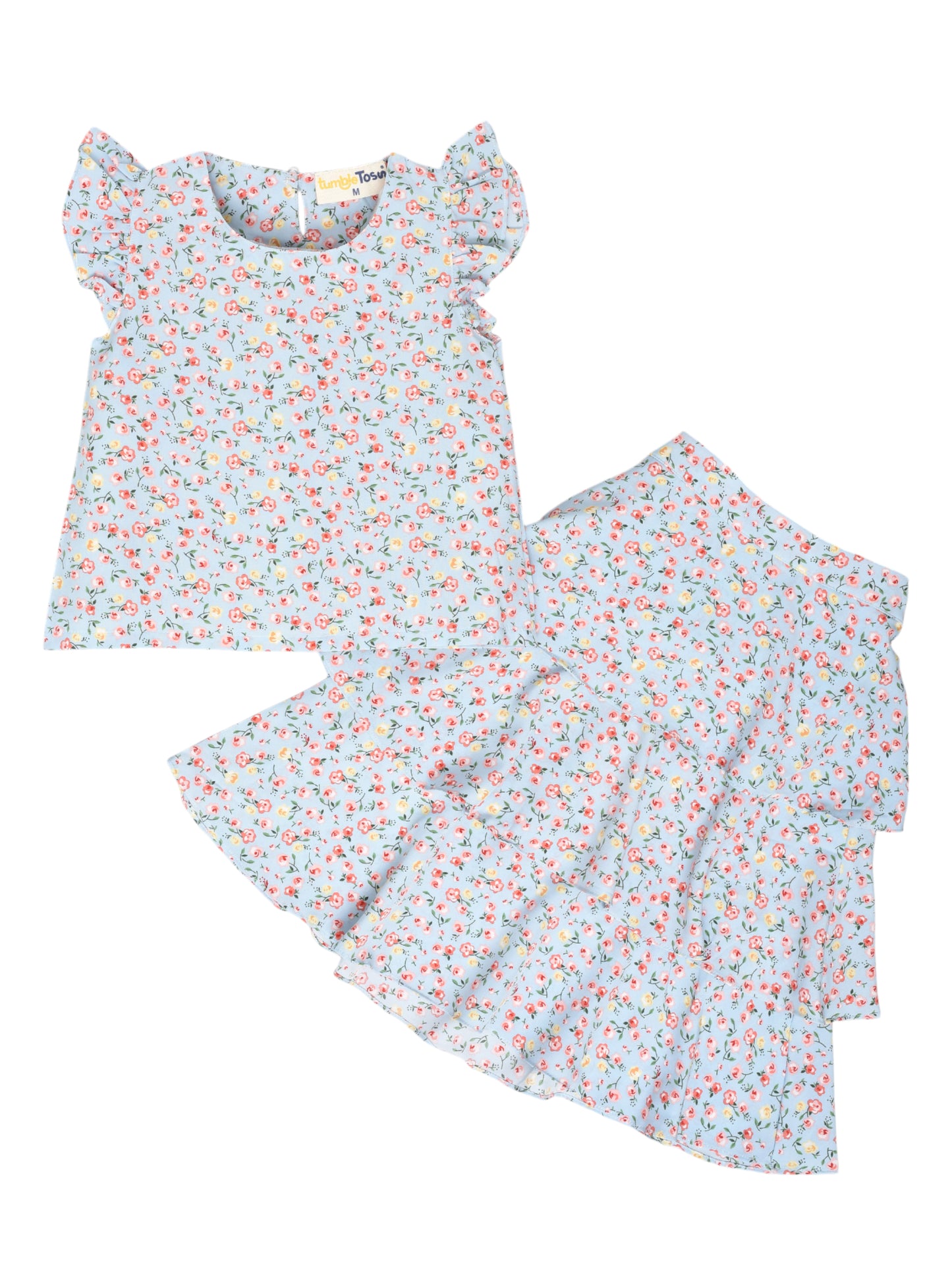 Floral Printed Coord Set with Skirt