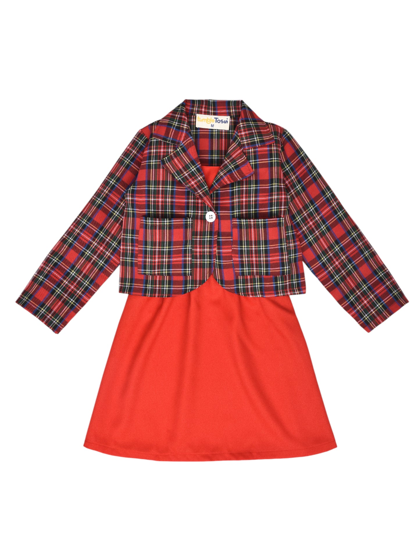 Red Dress with a Jacket